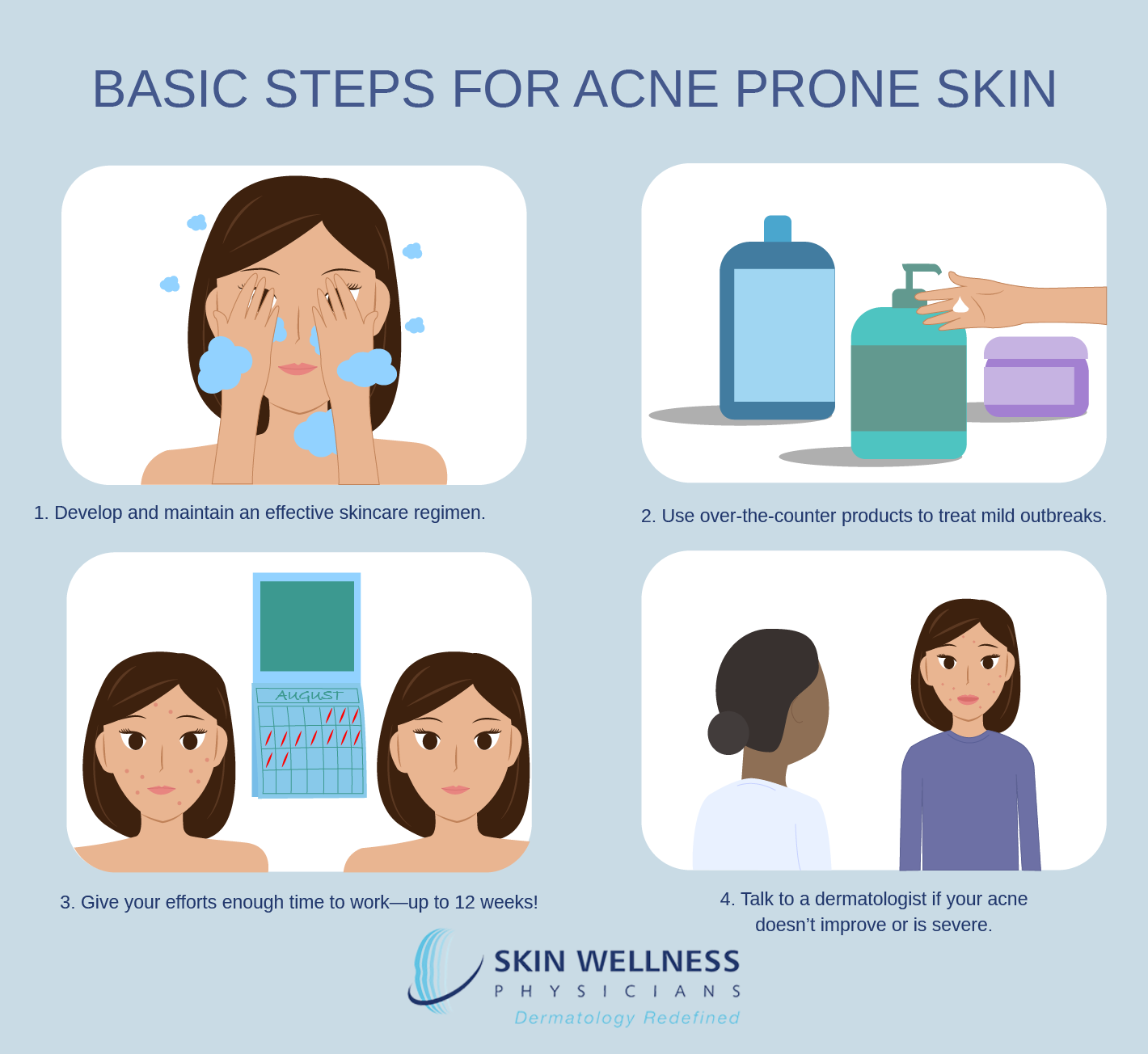 Besic Steps for Acne Prone Skin